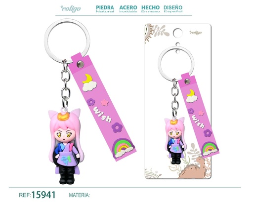 [15941] Llavero de dibujos animados - Accesorios y llaveros divertidos