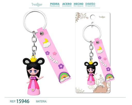 [15946] Llavero de dibujos animados - Accesorios y llaveros divertidos