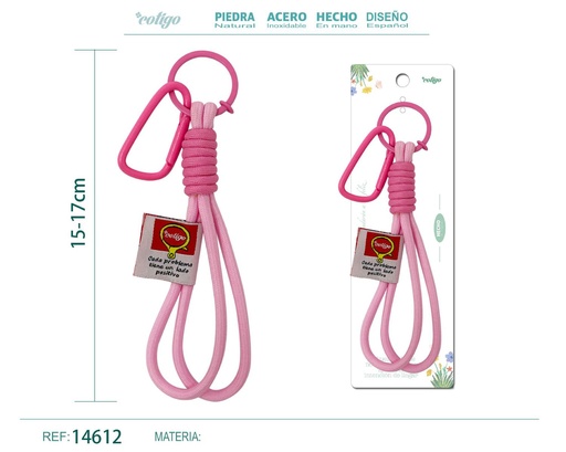 [14612] Llavero de cuerda color macarrón - Accesorios y llaveros creativos