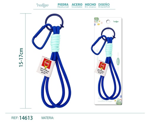 [14613] Llavero de cuerda color macarrón - Accesorios y llaveros creativos