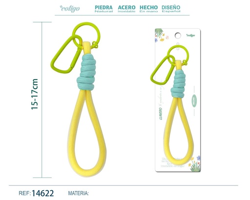 [14622] Llavero de cuerda color macarrón - Accesorios y llaveros creativos