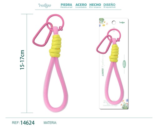 [14624] Llavero de cuerda color macarrón - Accesorios y llaveros creativos