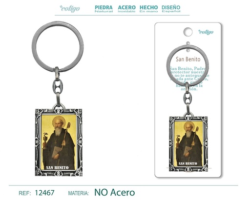 [12467] Llavero de San Benito - Accesorio religioso y de protección