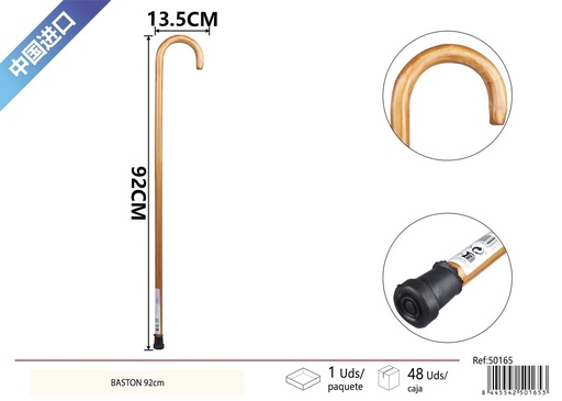 [50165] Bastón curvado de 90 cm - Productos para el cuidado personal