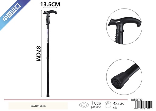 [51740] Bastón telescópico 90 cm con gran mango - Productos de cuidado personal