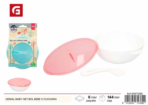 [161671380] Set de biberón y cuchara GENIAL BABY - Artículos para bebés