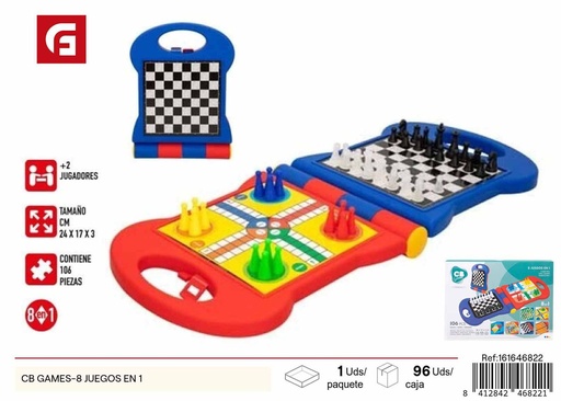 [161646822] Set de 8 juegos en 1 - Juegos de mesa