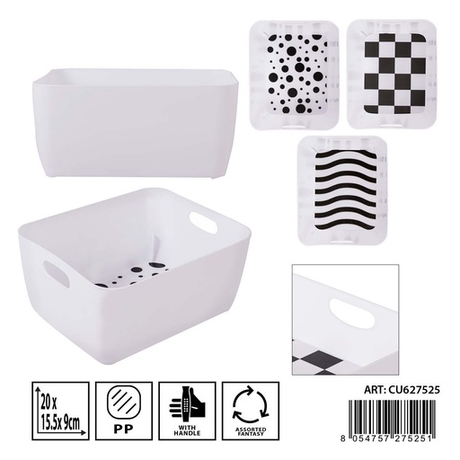 [0236857] Caja multiusos de plástico 20x15.5x9 cm - Utensilios de almacenamiento