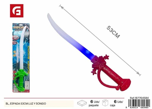 [187764584] Juguete espada 53cm con sonido y luz - Juguetes