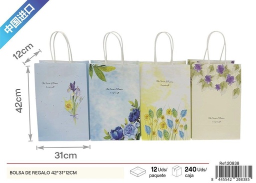 [20838] Bolsa de regalo de papel 42*31*12 cm - Artículos de regalo y envoltura