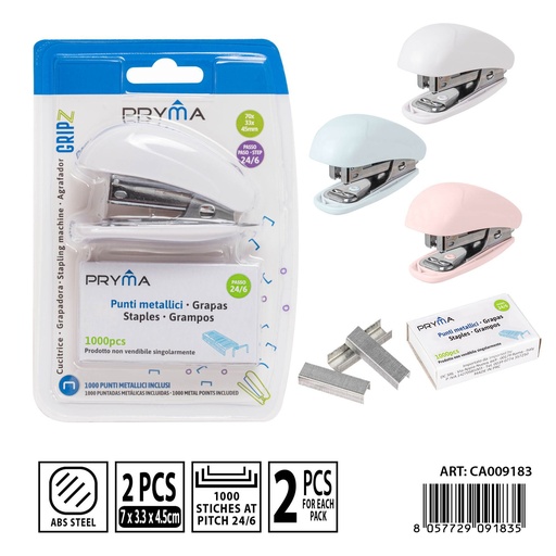 [0237425] Grapadora 24/6 con 1000 grapas - Utensilios de oficina y grapas