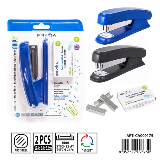 [0237417] Grapadora con 1000 grapas 24/6 - Suministros de oficina y grapadoras
