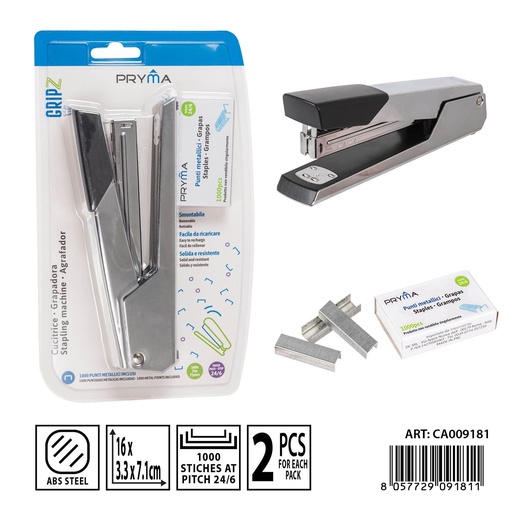 [0237423] Grapadora 24/6 con 1000 grapas - Papelería y oficina