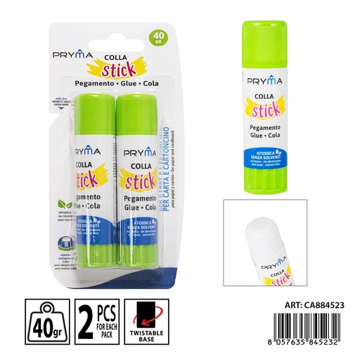 [0234840] Pegamento en barra 40g 2 pcs - Adhesivos y pegamentos