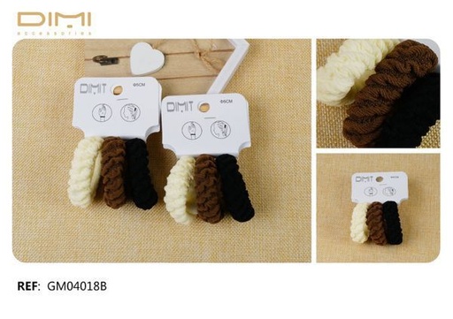 [8435693838012] Goma de pelo 12/U GM04018B - Accesorios para el cabello
