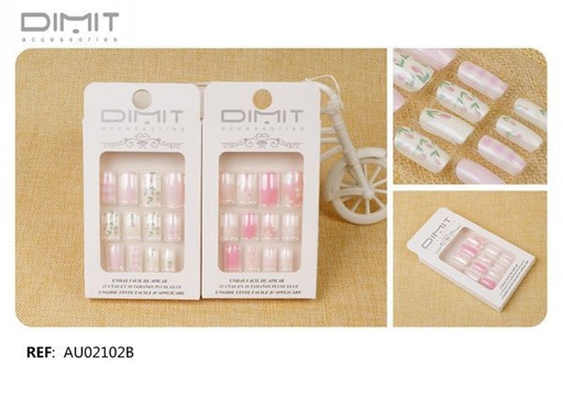 [8435693868019] Postizas 12/U AU02102B DM - Accesorios de uñas