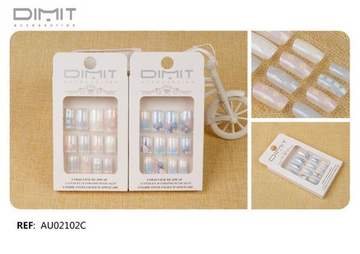 [8435693868026] Postizas 12/U AU02102C DM - Accesorios de uñas