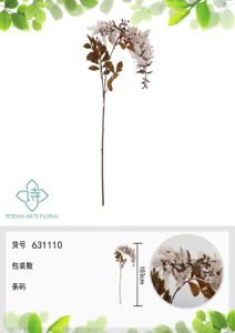 [631110白] Ramo de flores artificiales - Flor de spathiphyllum 103 cm