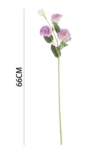 [631115BORDEMORADO] Ramo de flores artificiales - Lis de 4 cabezas en 66 cm