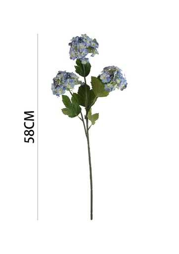 [631128AZUL] Ramo de flores artificiales - Hortensia en 3 cabezas