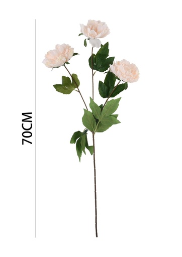 [631114CHAMPAGNE] Ramo de flores artificiales - Peonía en 3 cabezas