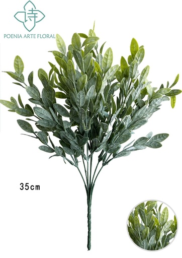[630700-双绿] Ramo de hierba de agua artificial de 7 cabezas - Ramo decorativo