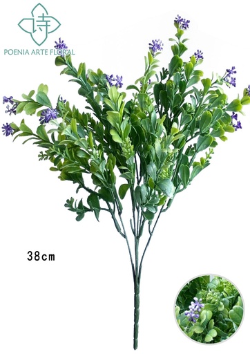 [630401-淡紫] Ramo de hierbas de agua con pequeñas flores - Ramo decorativo - Serie de hierbas de agua