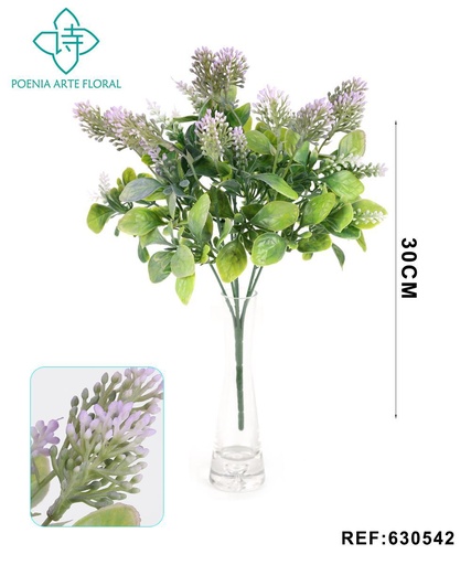 [630542] Ramo decorativo 630542 en púrpura - Ramo decorativo - Serie de hierbas de agua