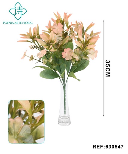 [630547] Ramo decorativo 630547 en rosa - Ramo decorativo - Serie de hierbas de agua