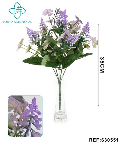 [630551] Ramo decorativo 630551 en púrpura - Ramo decorativo - Serie de hierbas de agua
