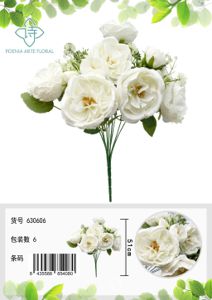 [630606-白色] Ramo grande de trébol irlandés de 51 cm - Ramo decorativo