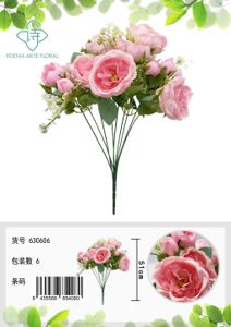 [630606-粉色] Ramo grande de trébol irlandés de 51 cm - Ramo decorativo