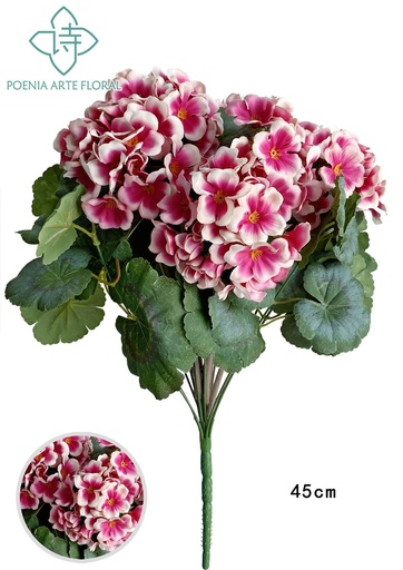 [8435588852048紫白] Ramo de flores de membrillo de 47 cm y 18 hojas - Ramo decorativo