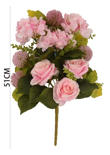 [630947粉色] Ramo de flores en forma de abanico de 11 ramas - Ramo decorativo