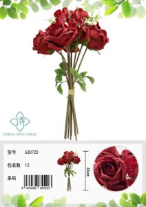 [630720红色] Ramo de rosas amante 9 cabezas 45 cm - Decoración floral y bouquet
