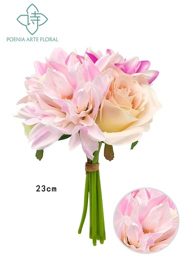 [630397-2] Ramo de dalias grandes - Bouquet de flores artificiales