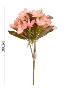 [6103015-19ROSA] Ramo de 21 lirios medianos de otoño - Bouquet de flores de temporada