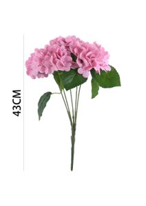 [630848LILA] Ramo de hortensias 3D 5 cabezas 43 cm - Decoración floral