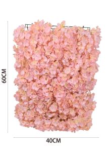 [631042浅粉] PANEL DE HORTENSIA ARTIFICIAL - Jardín vertical y decoración de plantas