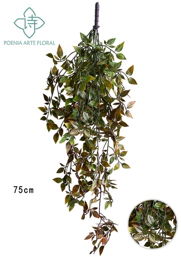 [630649-红] Rama de flores spray con 13 secciones - decoración de pared enredadera