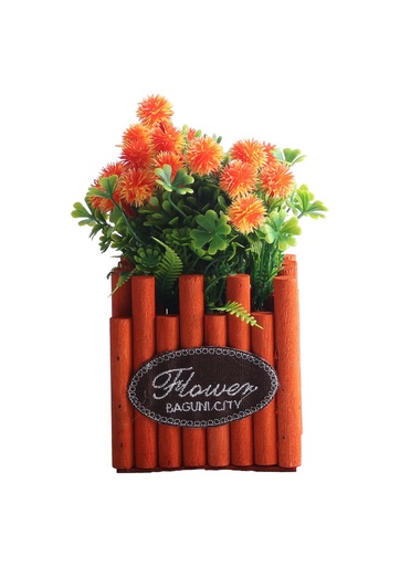 [5101082-12] Pozuelo de flores artificiales - Pequeño macetero decorativo