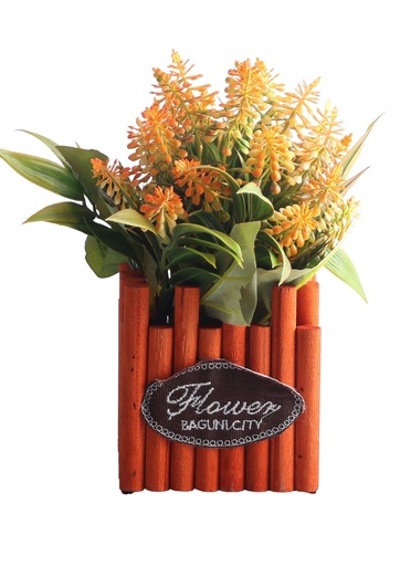 [5101082-17] Pozuelo de flores artificiales - Pequeño macetero decorativo