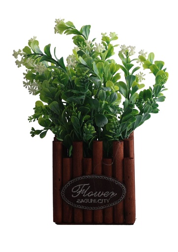 [5101082-29] Pozuelo de flores artificiales - Pequeño macetero decorativo