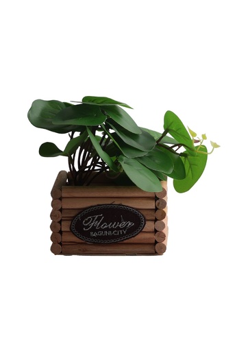 [5101083-3] Pozuelo de flores artificiales - Pequeño macetero decorativo