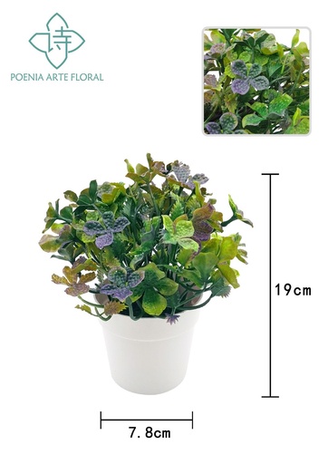 [630480-5] Bonsái artificial de violeta - Planta decorativa