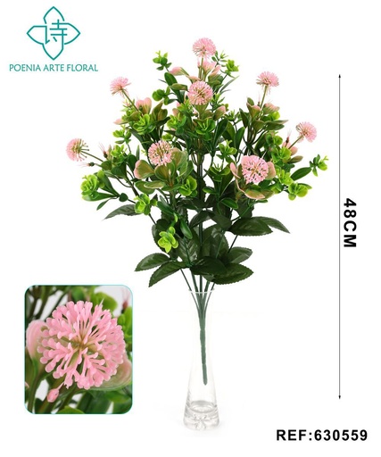 [630559] Ramo de flores de seda - 630559 (Rosa) (8435588853618)