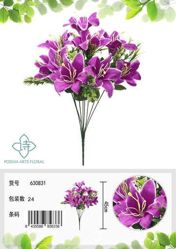 [630831紫色] Ramo de lirios