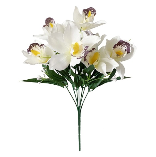 [6101065白色] Ramo de flores de seda - 6101065 Blanco (8435588805907)