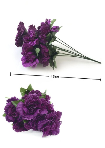 [6102001-6VIOLETA] Ramo de claveles (9 cabezas)