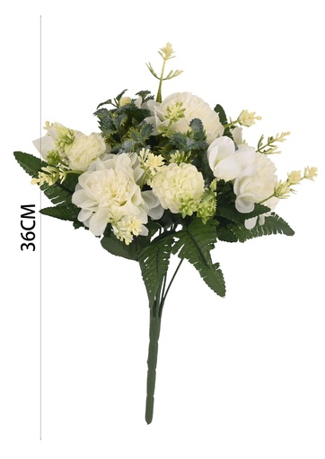 [6101090奶白] Ramo de flores de 10 cabezas de hortensia - Ramos de flores